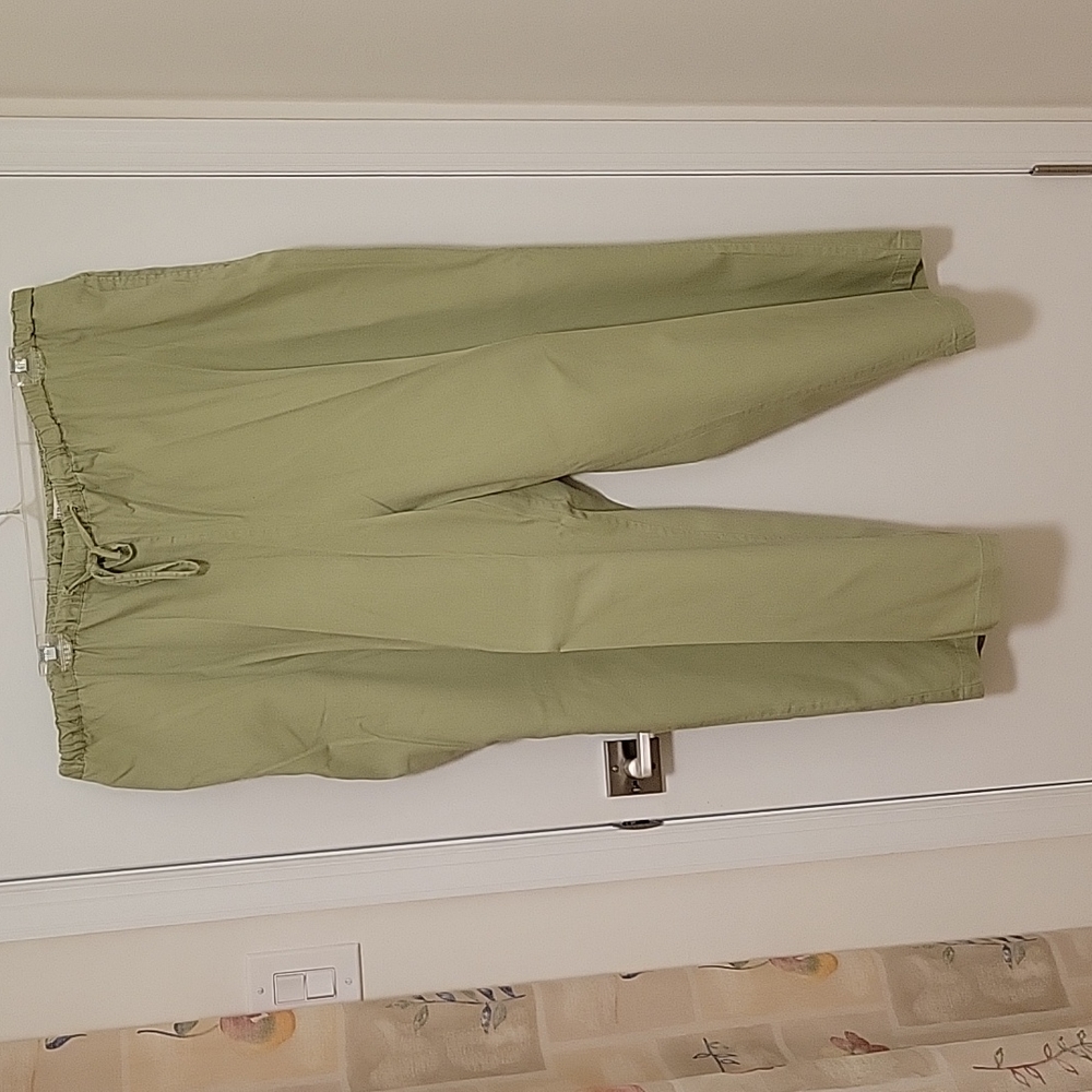 Cotton drawstring pants with pockets 3X